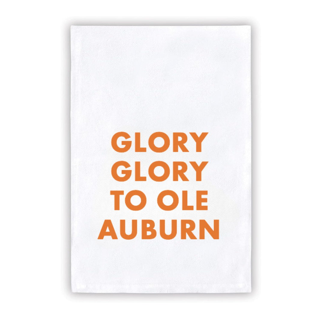 Collegiate Tea Towel: GLORY GLORY TO OLE AUBURN