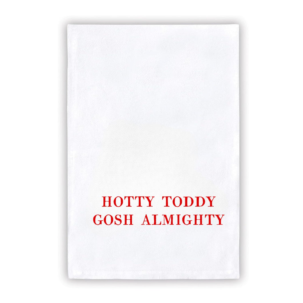 Collegiate Tea Towel: HOTTY TODDY GOSH ALMIGHTY