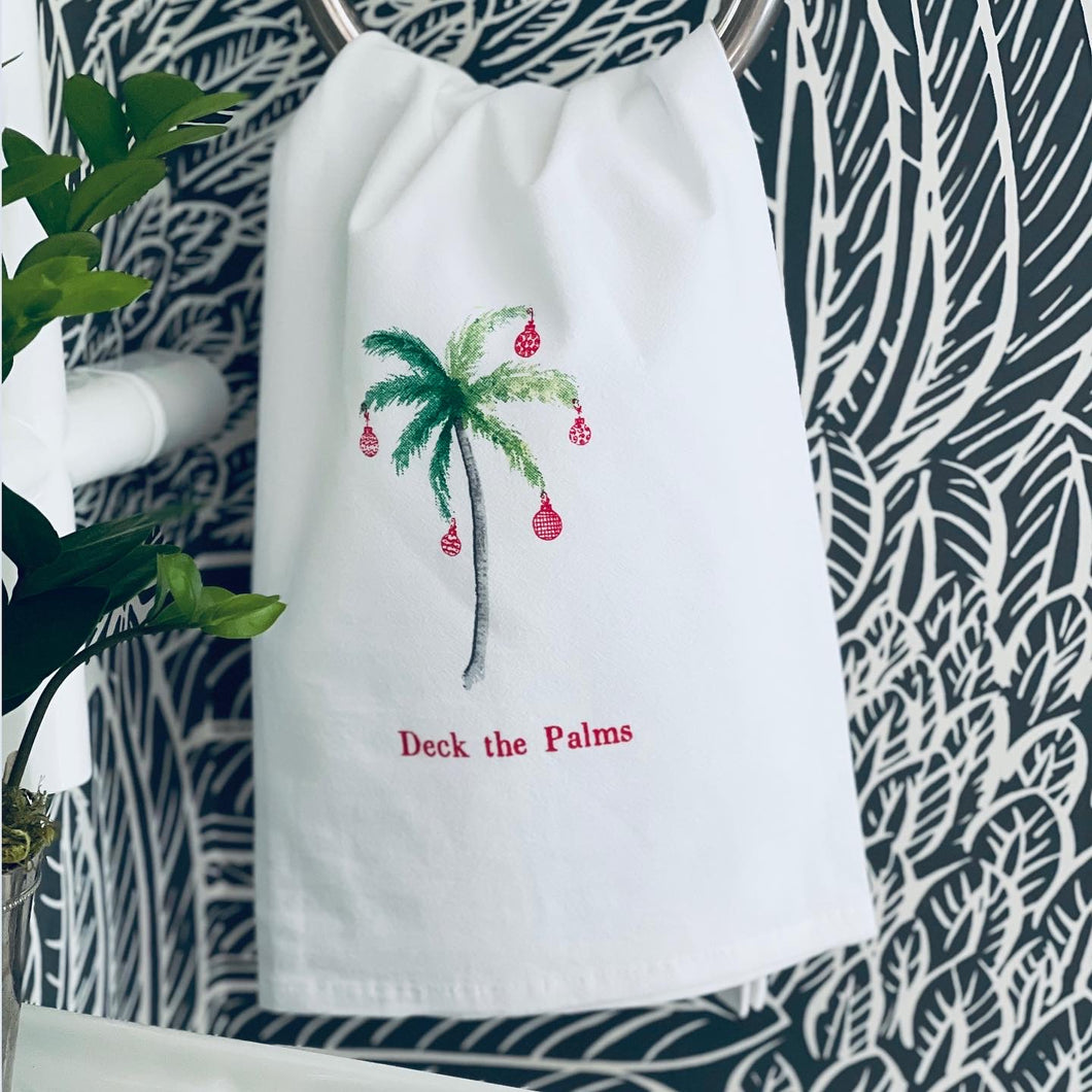 Tea Towel - Deck the Palms