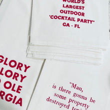 Load image into Gallery viewer, Collegiate Tea Towel: GLORY GLORY TO OLE GEORGIA
