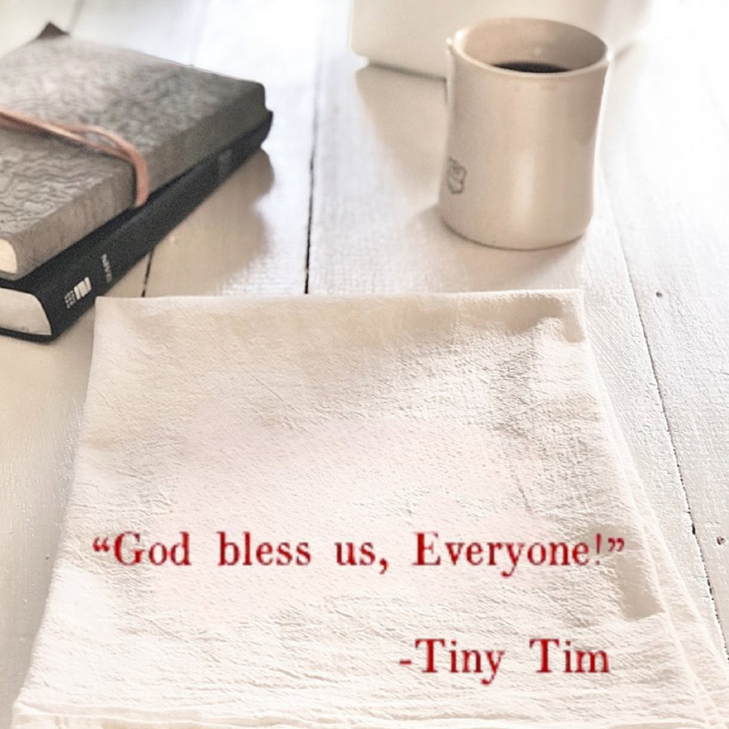 Tea Towel - God Bless Us , Everyone