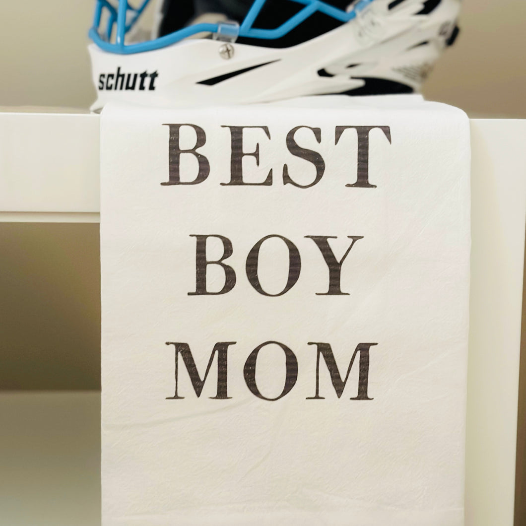 BEST BOY MOM TEA TOWEL