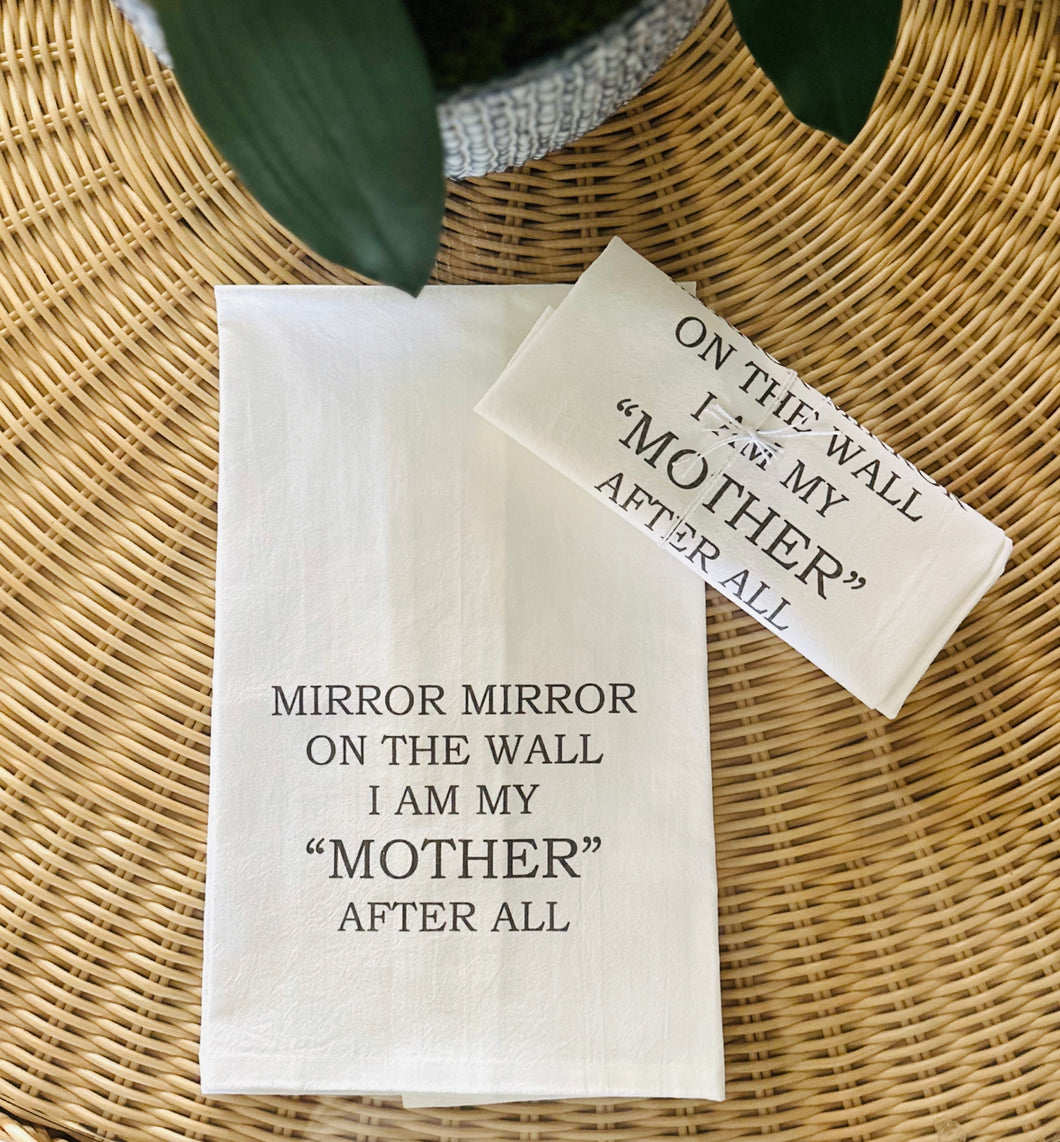 MIRROR MIRROR TEA TOWEL