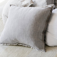 Load image into Gallery viewer, Linen Pillow Cover - 26&quot; Grey or Flax
