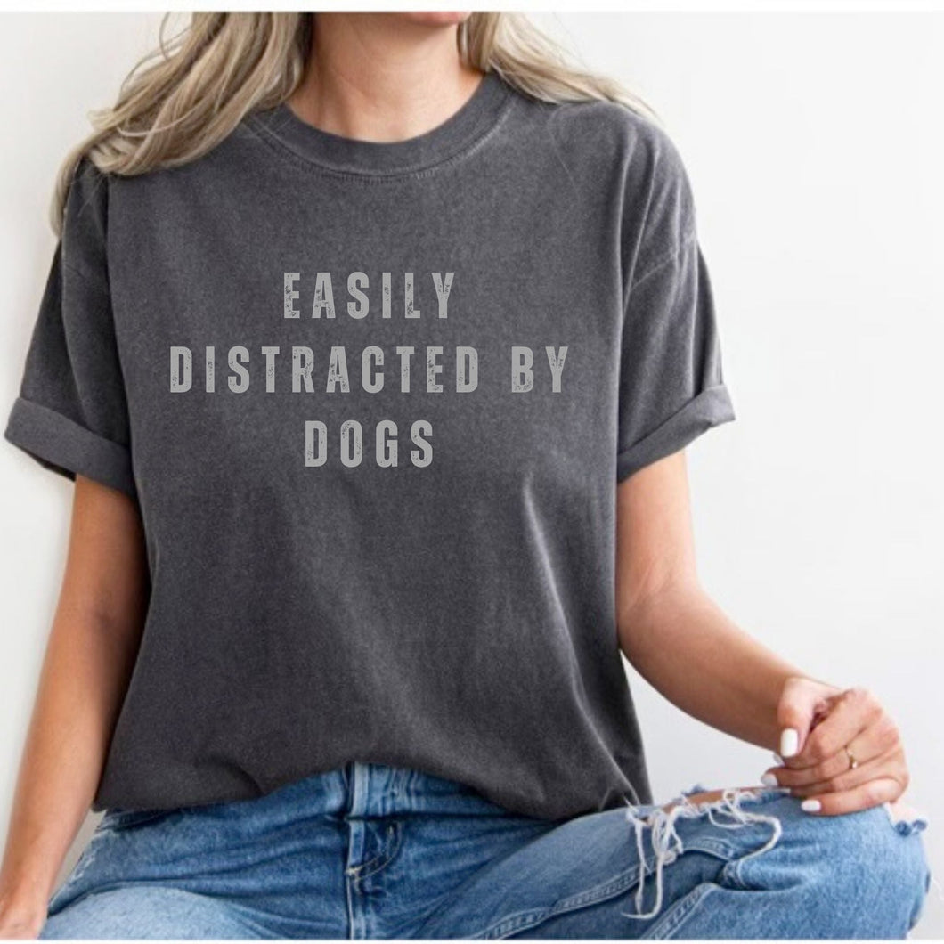 EASILY DISTRACTED BY DOGS